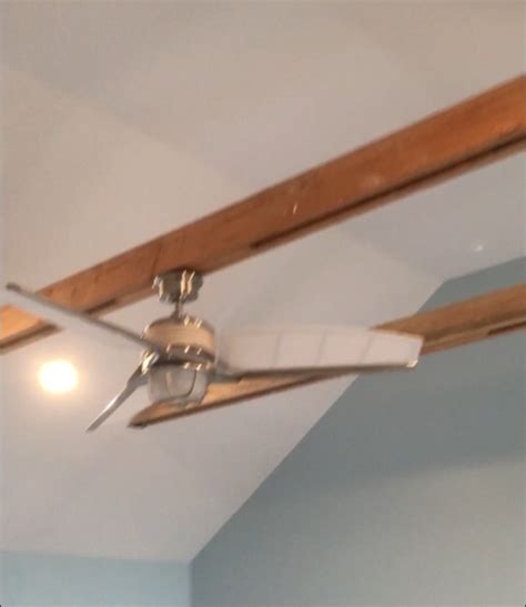 junction box on wood beam|How to hang a fan on a ceiling w/ exposed beams.